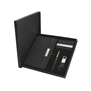 office gift sets with notebook, pen, card holder, keychain