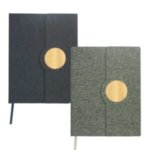 a5 rpet notebook with bamboo & magnetic closure