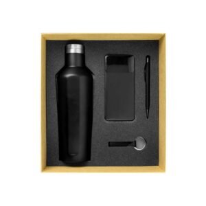 black theme gift sets in cardboard gift box