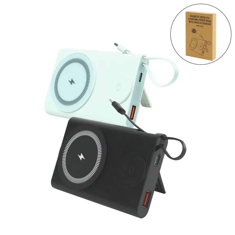 magnetic fast wireless charging power bank 15w with iwatch charger magnetic fast wireless charging power bank 15w with iwatch charger