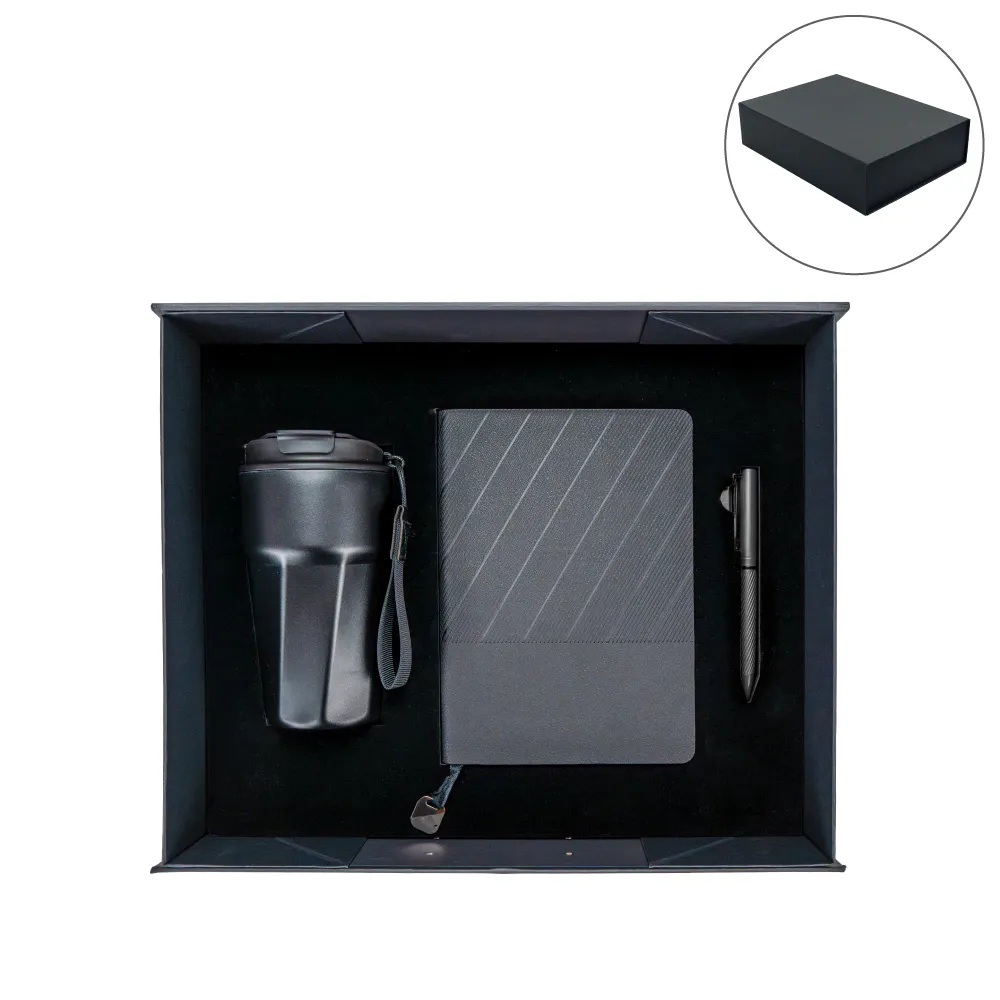 premium corporate gift sets in black magnetic closure gift box premium corporate gift sets in black magnetic closure gift box