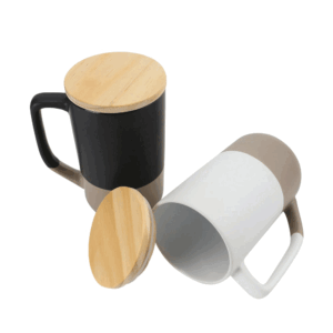 ceramic mug with clay bottom