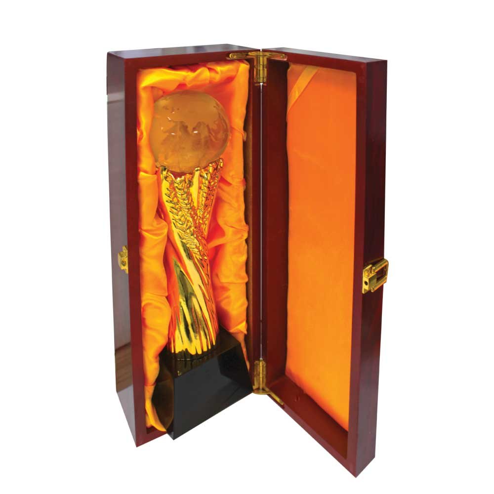 crystal globe trophy Crystal globe trophy with wooden base Custom printed crystal award trophy Corporate crystal globe award Sports achievement crystal globe trophy Sublimation printed crystal award base